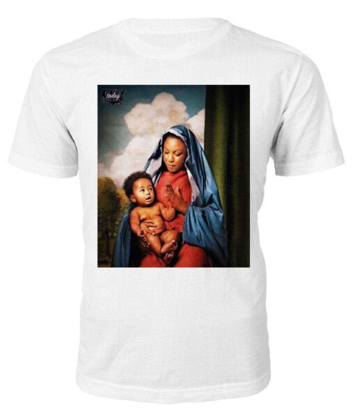 Black Jesus Chest T-shirt