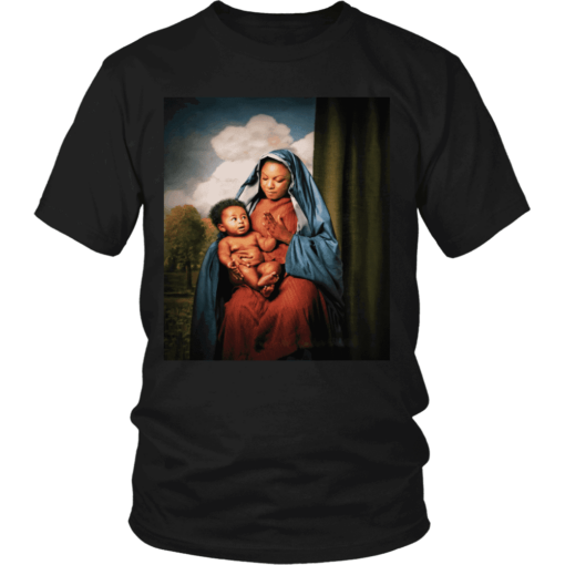 Black Jesus Chest T-shirt - Image 2