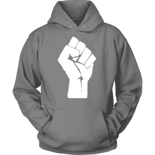 Black Power Fist Hoodie - Image 4