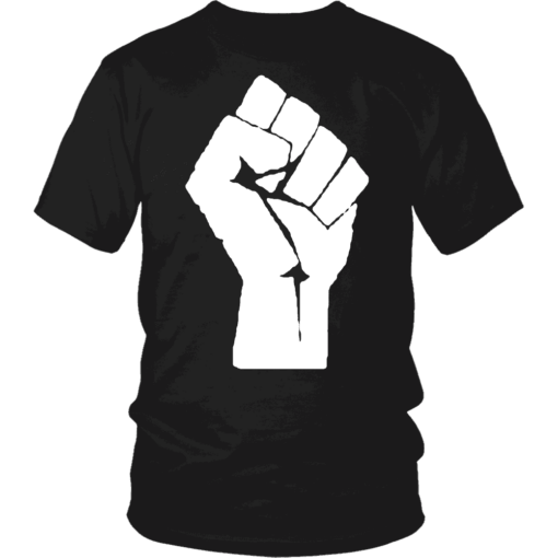 Black Power Fist T-shirt - Image 4