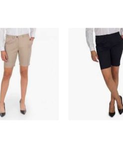 Pantalón Bermuda De Vestir Tejido Cold Algodón Elástico