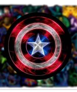 Alternative view of 100 Stickers Super Heroe Avengers Marvel Laptop Carro Bicicleta