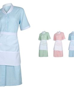 Bata de Servicio y Limpieza Mujer Cierre Botones