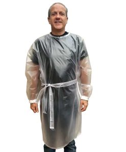 Bata Plástico Transparente Impermeable