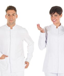 Casaca Microfibra Manga Larga Hombre Mujer Antibacteriana