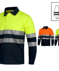 Polo Alta Visibilidad Manga Larga Reflectante